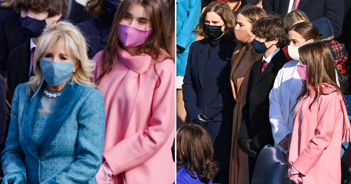 Joe Biden’s Grandkids Went Full Monochrome For Inauguration Day, Including Matching Masks
