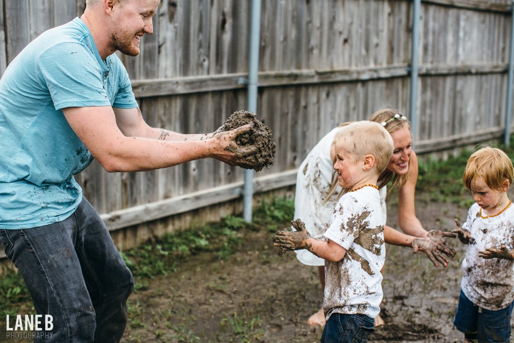 Mud Fight Maternity Shoot