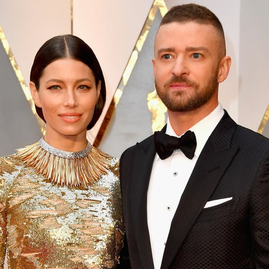Justin Timberlake and Jessica Biel at the 2017 Oscars
