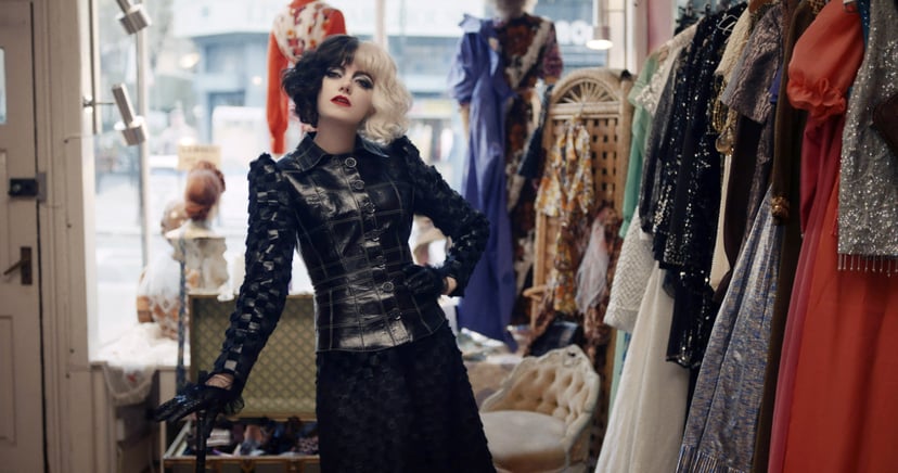 CRUELLA, Emma Stone as Cruella de Vil, 2021.  Disney+ / Courtesy Everett Collection