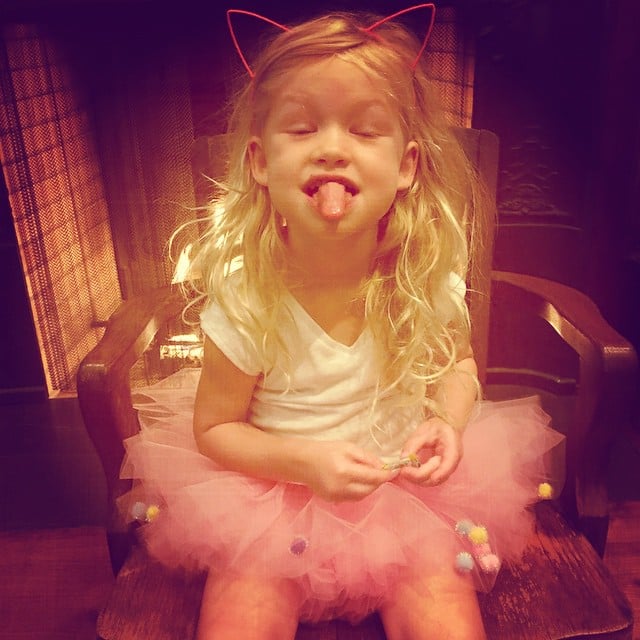 "Back home to this crazy kitten ballerina #MAY21 #JOHNSON," Jessica wrote alongside this adorable photo of Maxwell.