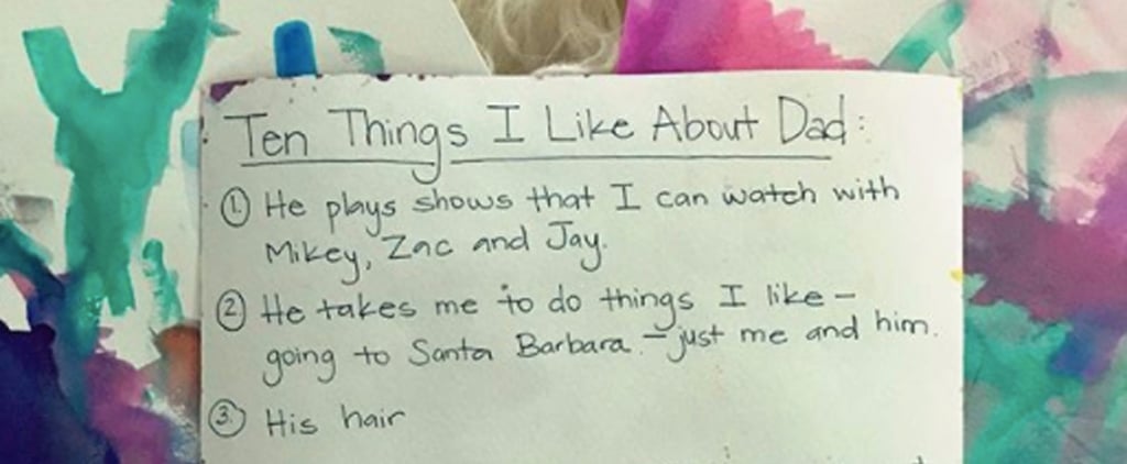 Andrew McMahon Birthday Card From His Daughter