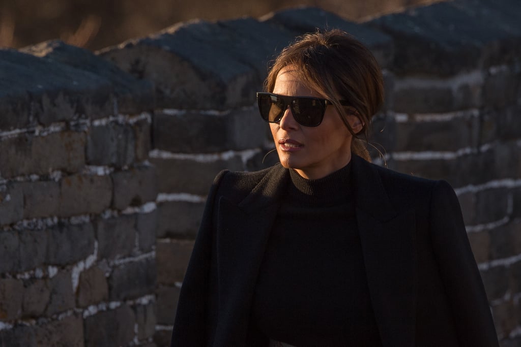 Melania Trump Alaia Belt at Great Wall of China