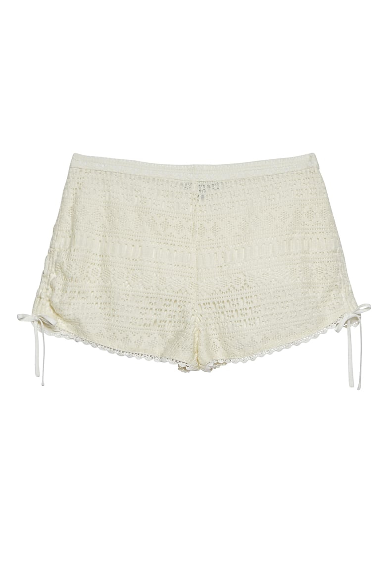 Kendall & Kylie Lace Side Cinch Soft Shorts