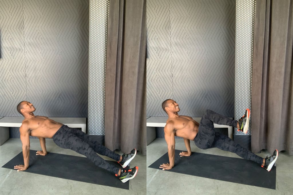 Reverse Plank With Knee Crunch