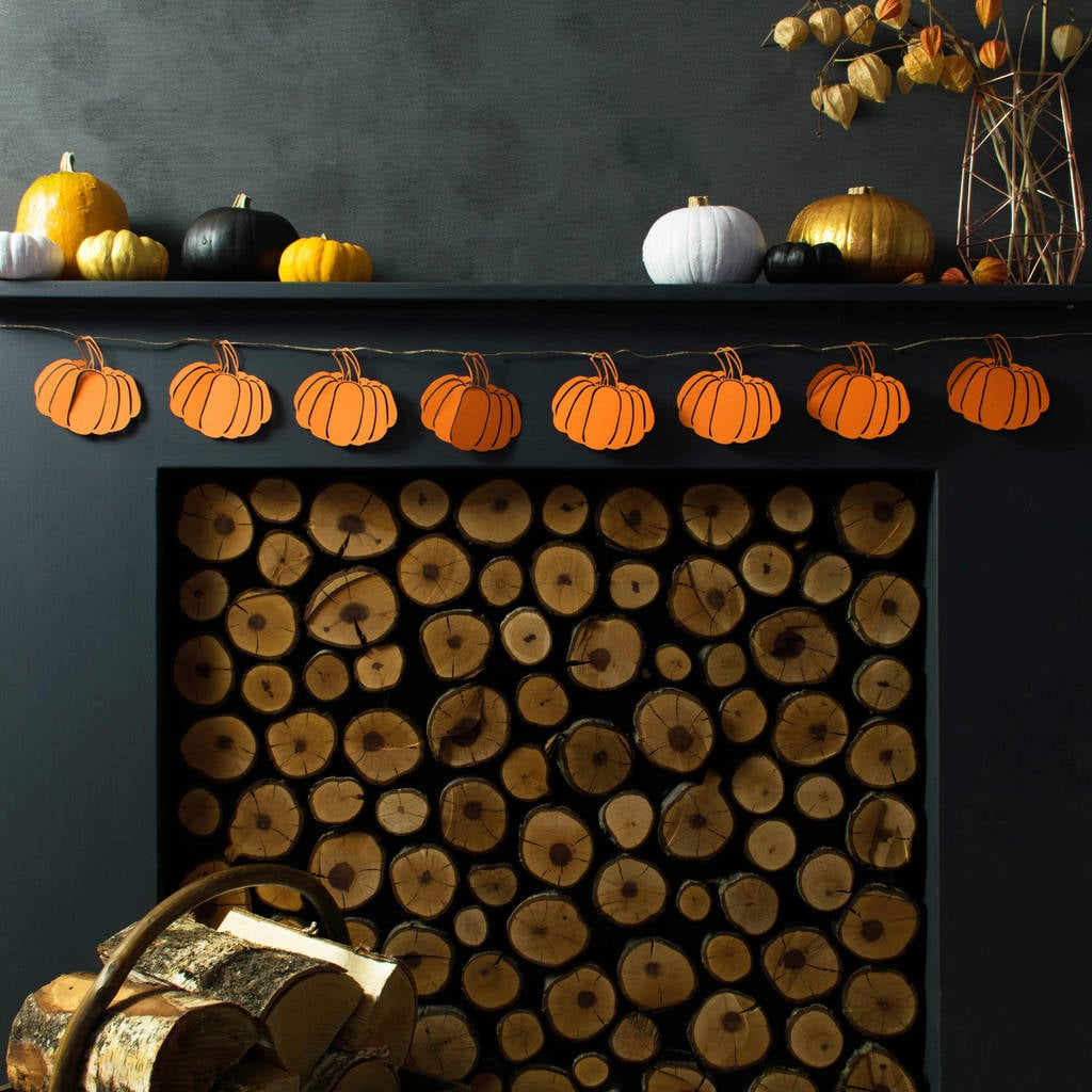 Rosie and the Boys Halloween Pumpkin Paper Garland