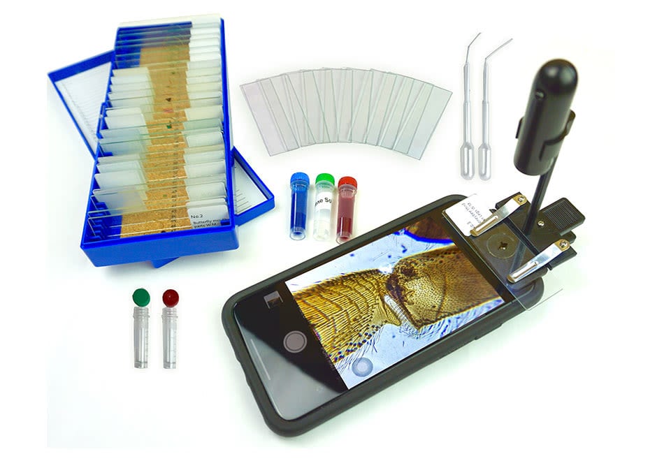 World’s Most Powerful Clip-On Microscope Kit