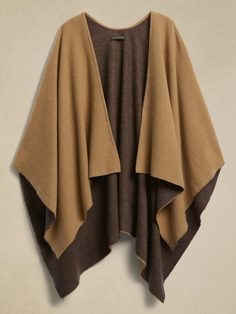 Best Wool Poncho: Banana Republic Wool-Blend Wrap Poncho