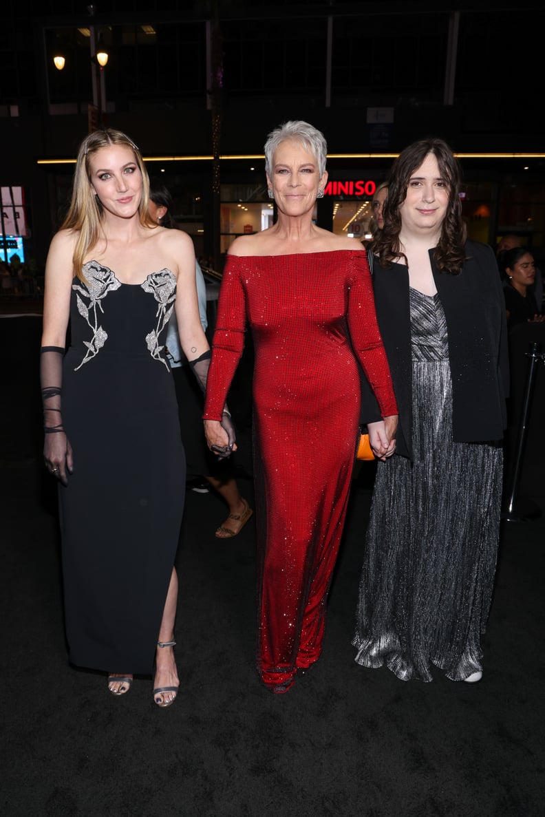 Jamie Lee Curtis and Daughters Annie and Ruby Guest at the "Halloween Ends" Premiere