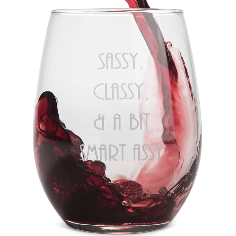 C&F Wine Glasses Red - 'Nice/Naughty/I Tried' Stemless Wine Glass - Yahoo  Shopping