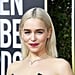 Emilia Clarke Celebrity Hair at the 2018 Golden Globes