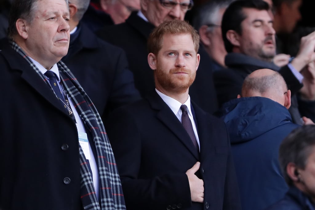 Prince Harry at Six Nations Rugby Match February 2019