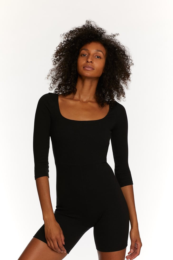 Inamorata Fairfax Ribbed Romper | Emily Ratajkowski Inamorata Bodysuits