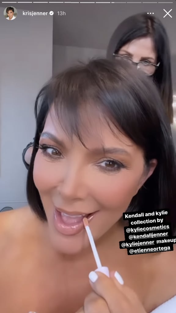 Kris Jenner New Bob Haircut With Bangs