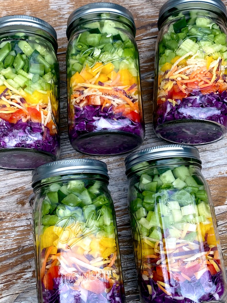 5 Mix & Match Mason Jar Salad Recipes {Healthy Lunches}