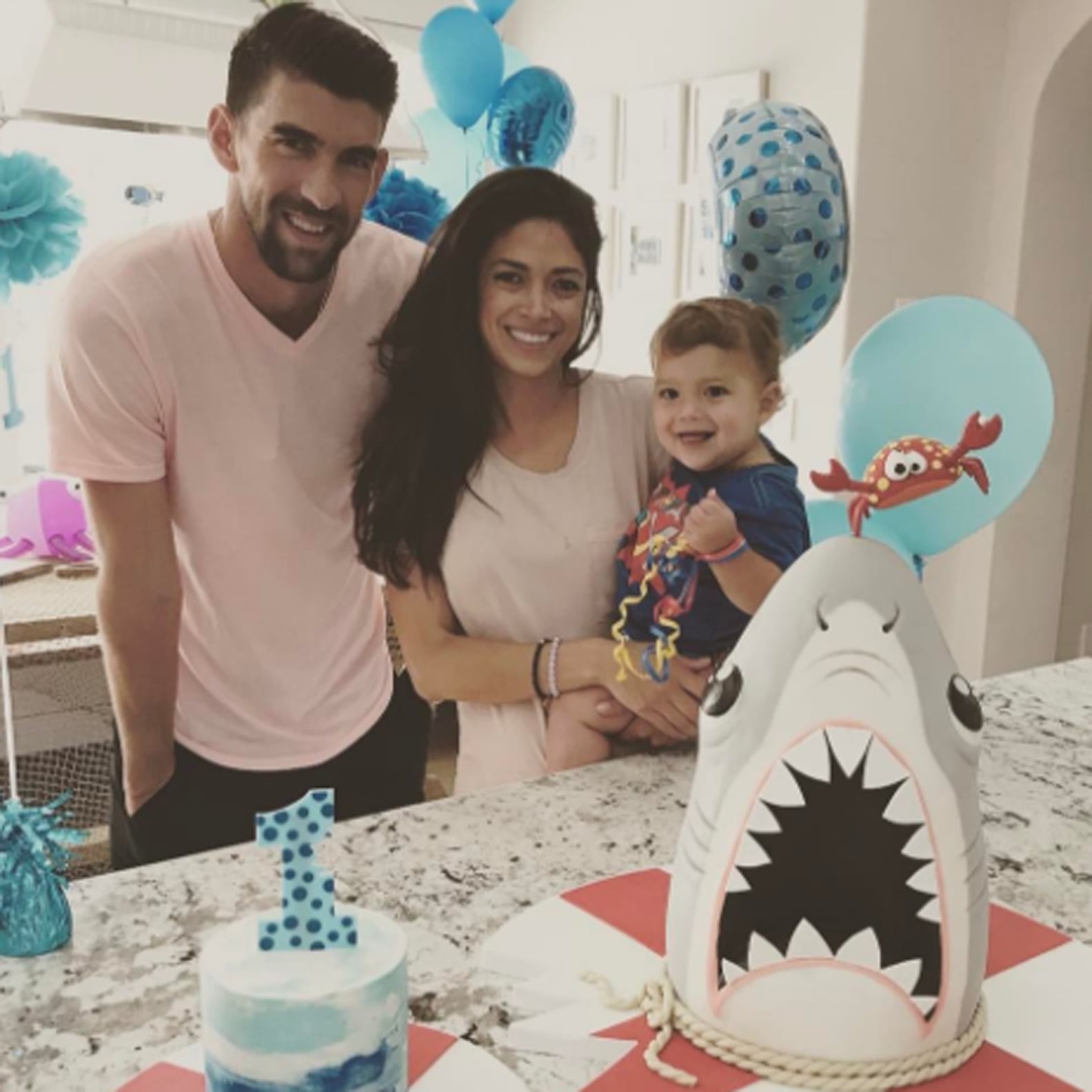 Michael Phelps's Son Boomer 1st Birthday Party Pictures PS Celebrity