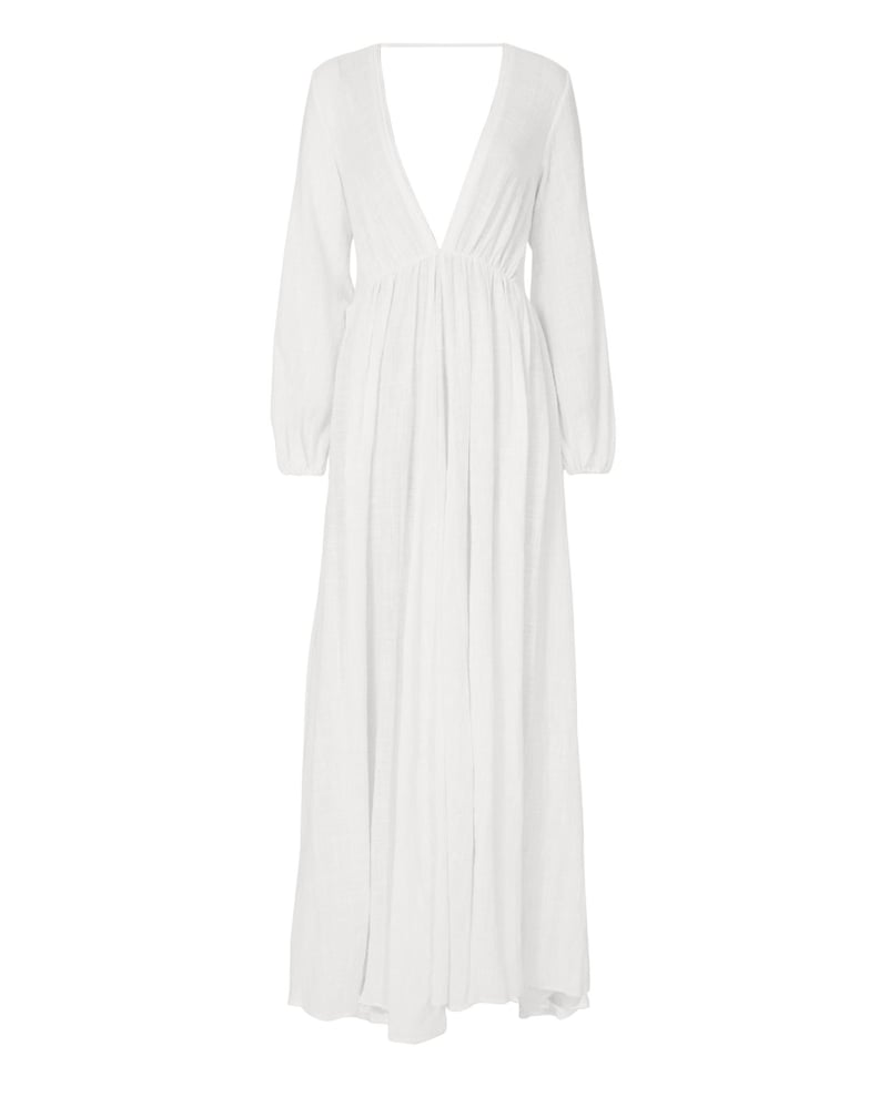 Jessica Biel's White Wedding Guest Dress | POPSUGAR Fashion