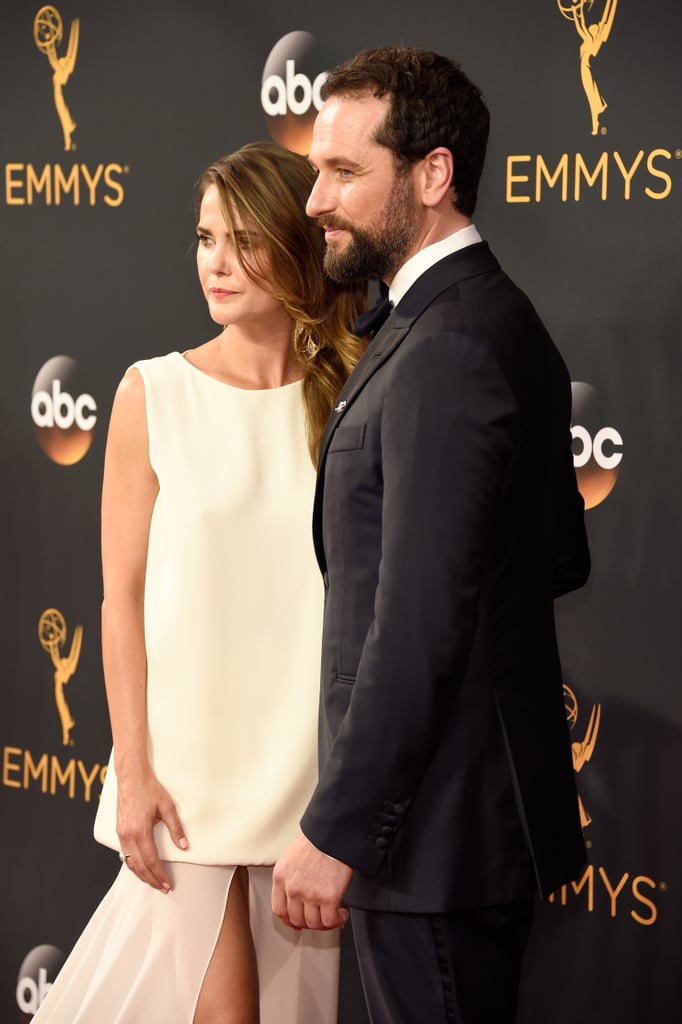 Keri Russell and Matthew Rhys at the 2016 Emmys