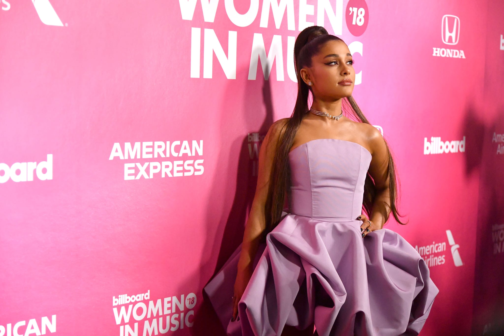 Ariana grande online pink dress 2018