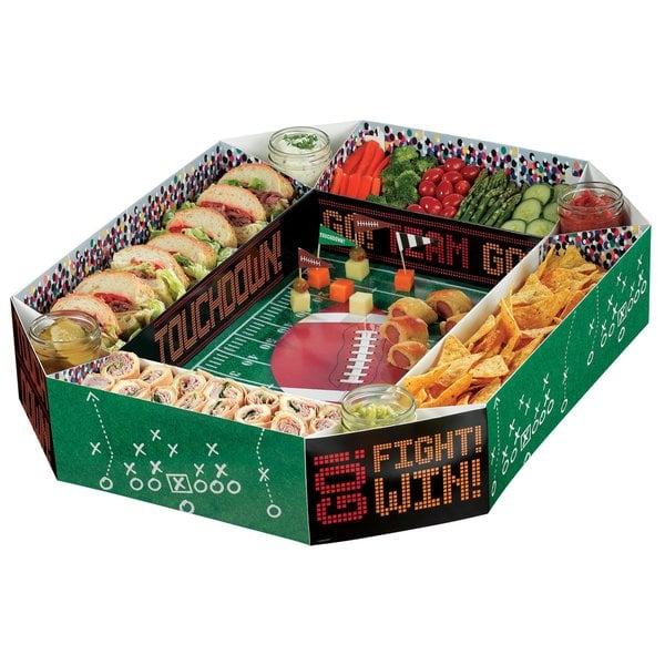 Football Snack Stadium Chip and Dip Platter