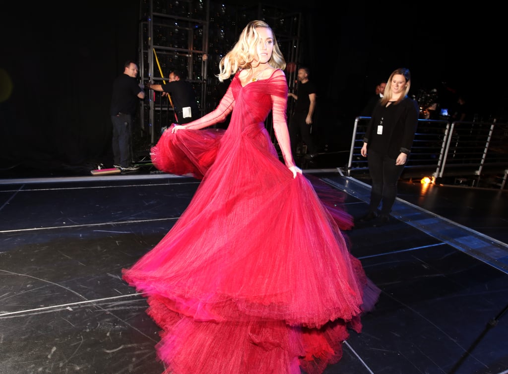 Laverne Cox's Zac Posen Dress on 11 Honouré Runway Feb. 2019