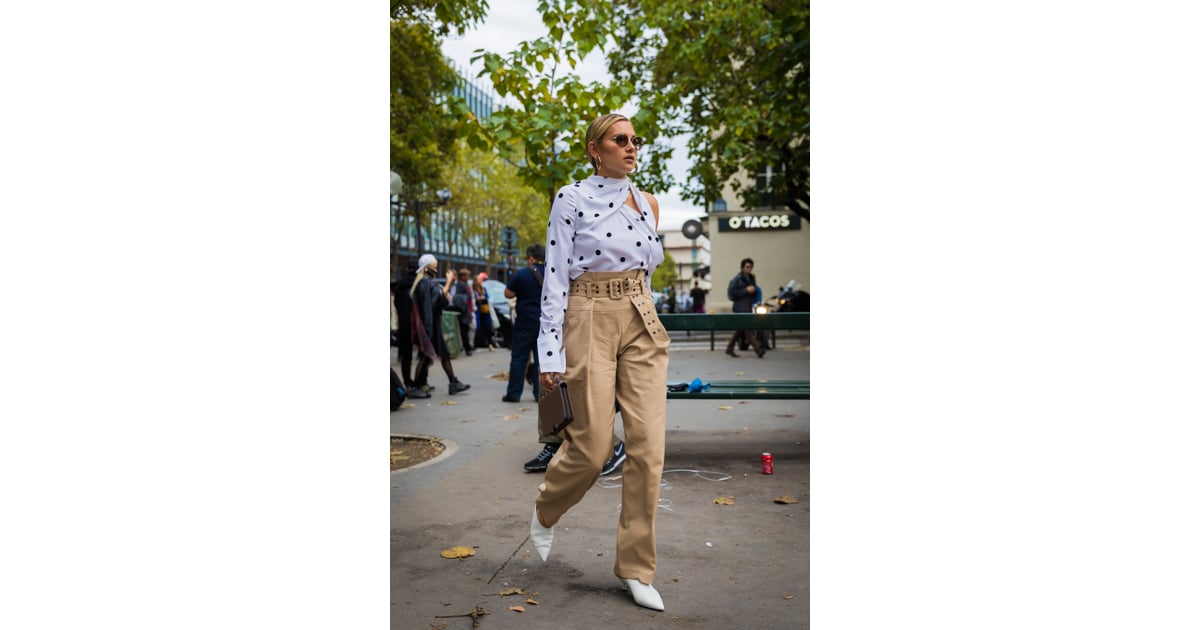 Leather Bootie and Paper-Bag Pants 