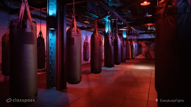 Punching Bag Boxing Gym Zoom Background