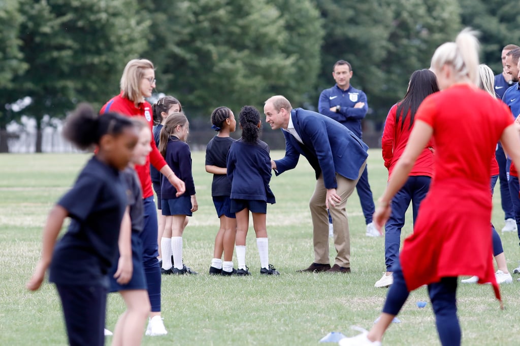 Prince William Playing Soccer With Kids in London July 2017