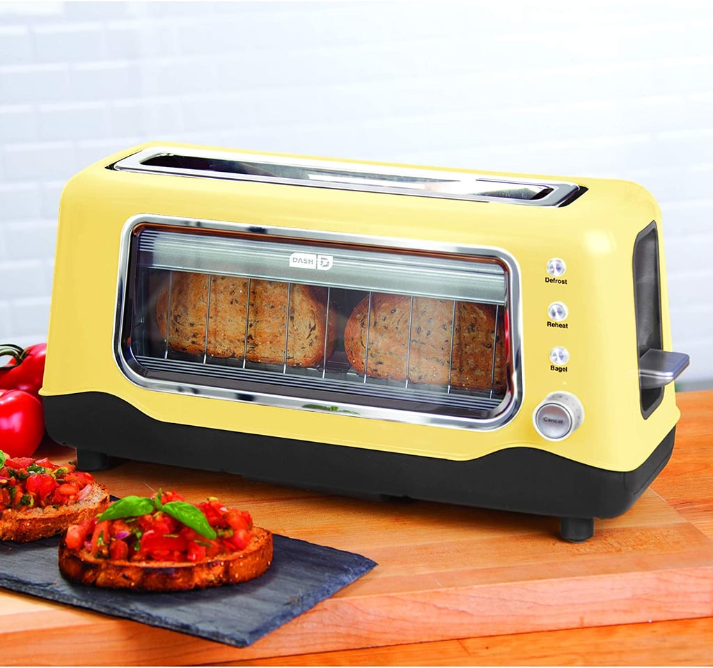 For Breakfast Time: Dash Clear View Extra Wide Slot Toaster