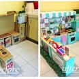 How 1 Mom Turned Leftover Cardboard Boxes Into the Most Incredible Play Kitchen You've Ever Seen