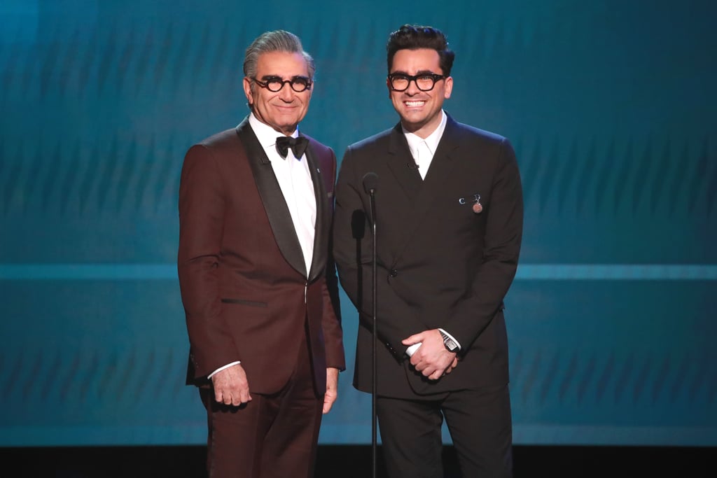 Eugene and Dan Levy at the 2020 SAG Awards