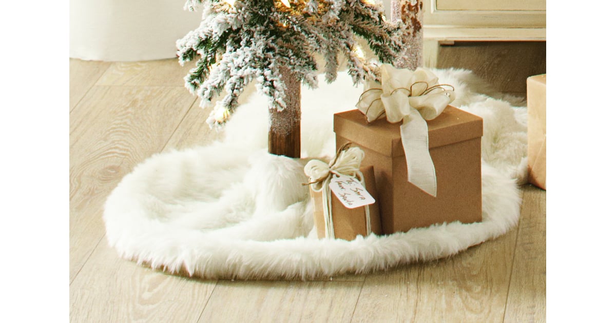 Faux Fur Tree Collar Best 2019 Christmas Decor at Grandin Road