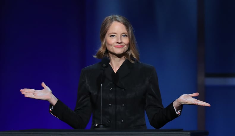 US actress Jodie Foster speaks on stage during the 47th American Film Institute (AFI) Life Achievement Award Gala at the Dolby theatre in Hollywood on June 6, 2019. (Photo by Jean-Baptiste LACROIX / AFP)        (Photo credit should read JEAN-BAPTISTE LACR