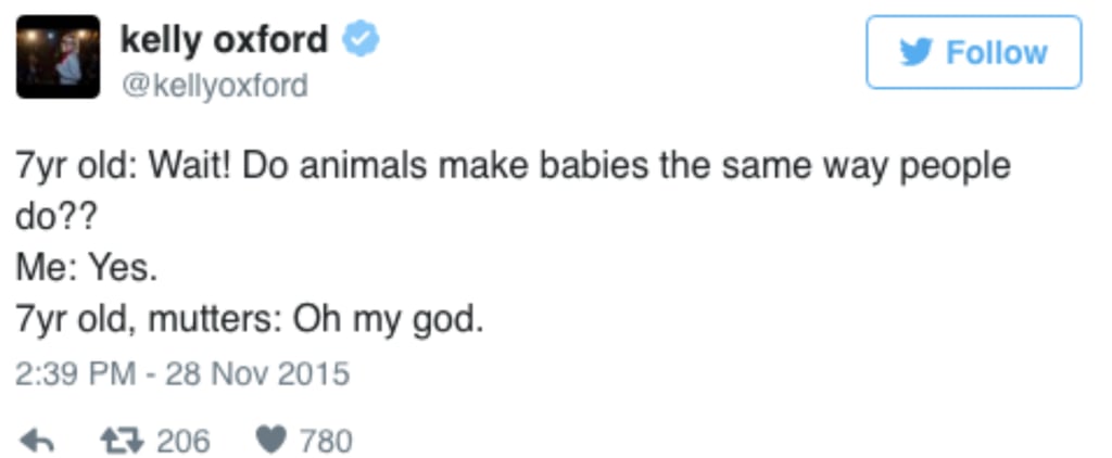 Kelly Oxford's Tweets With 7-Year-Old Daughter Bea