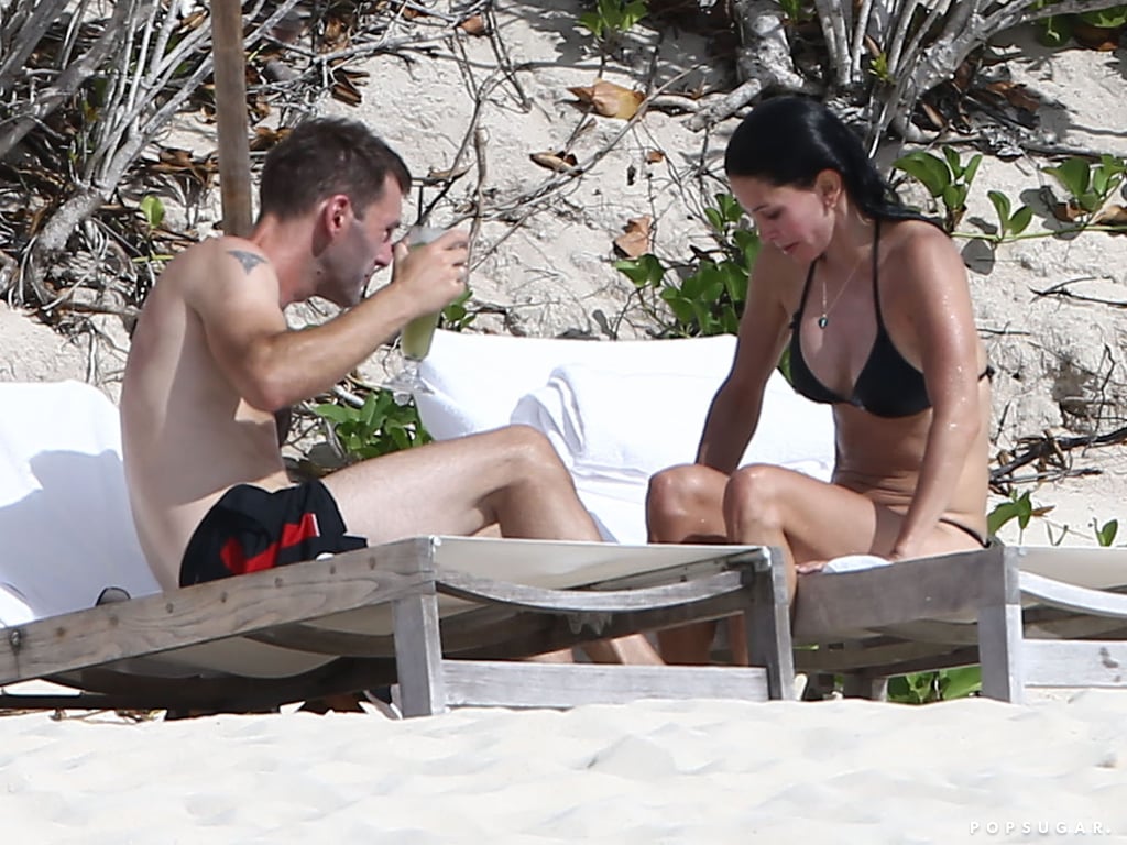 Courteney Cox in a Bikini on Vacation With Johnny McDaid