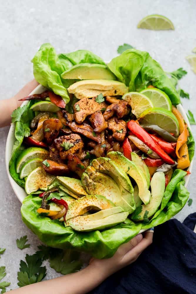 Low Carb Chicken Fajita Salad