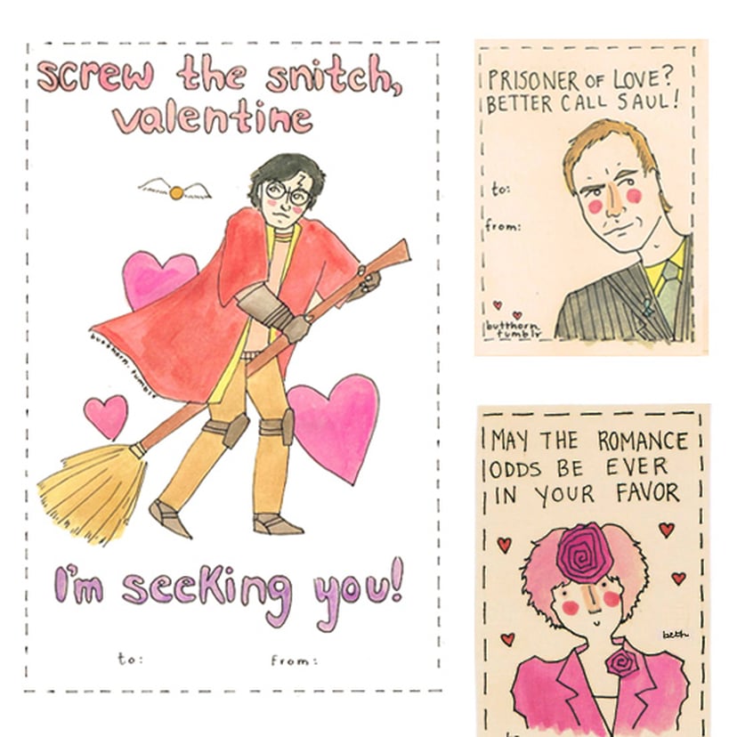 tumblr valentine cards harry potter
