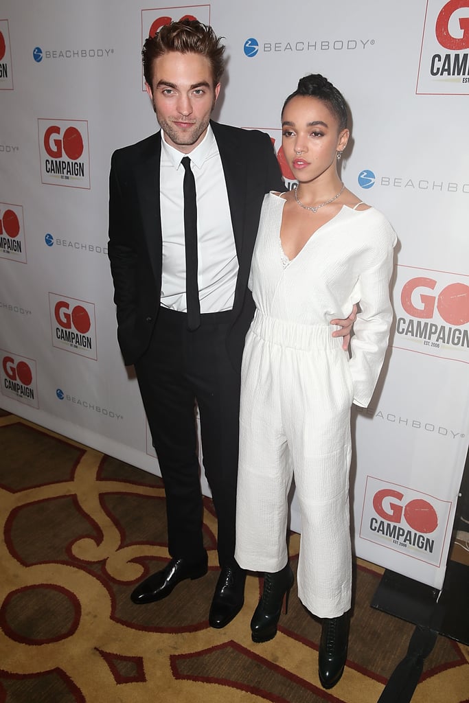 FKA selected black patent-leather booties for her red carpet entrance.