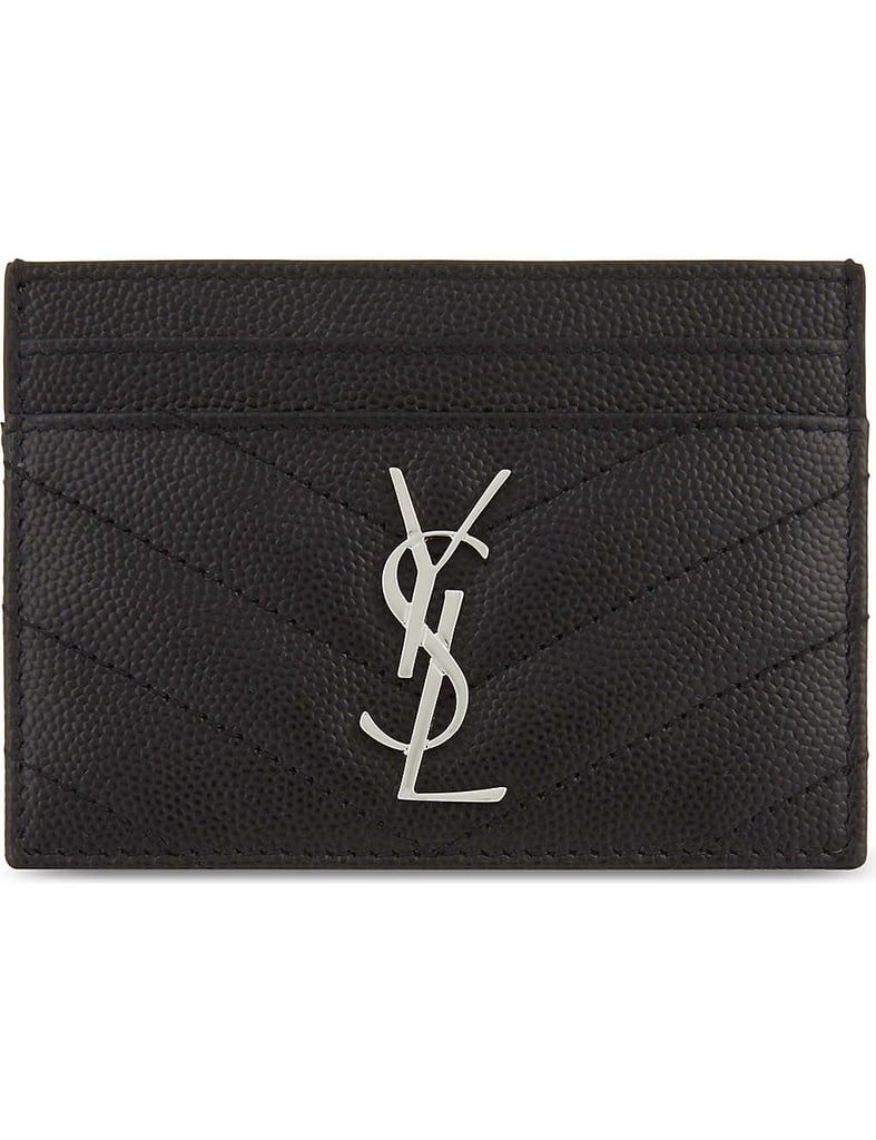 Saint Laurent Monogram Quilted Leather Card Holder