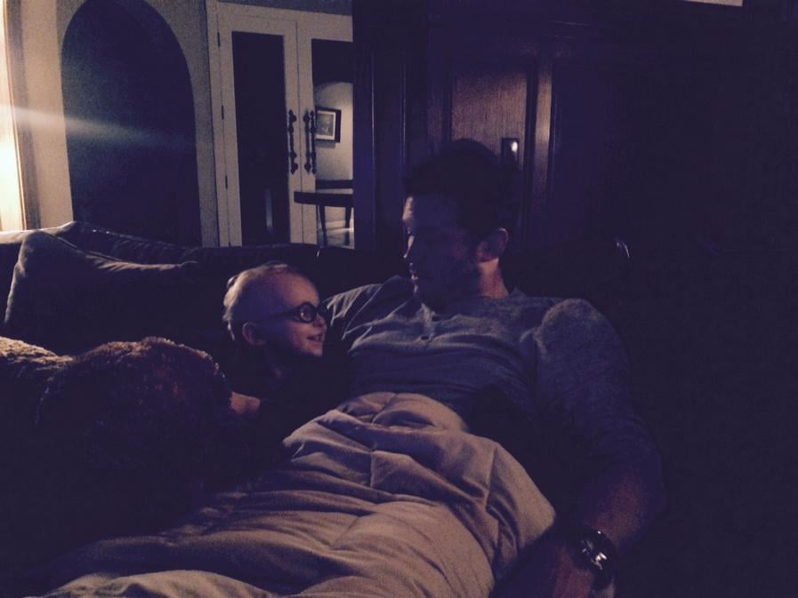 Anna: "Saturday night with the guys!"