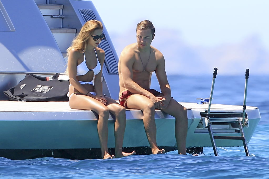 Mario Gotze and Ann-Kathrin Brommel on the Beach in Ibiza