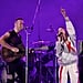 Chris Martin and Mel C Perform Spice Girls Hit "2 Become 1"