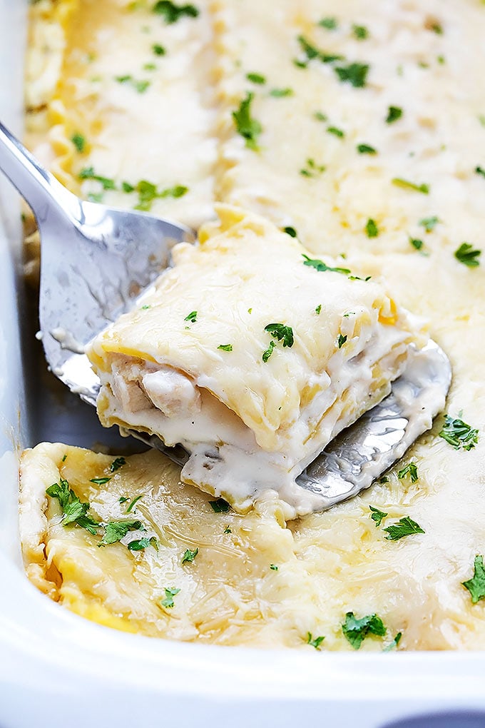 Slow-Cooker 3-Cheese Chicken Lasagna