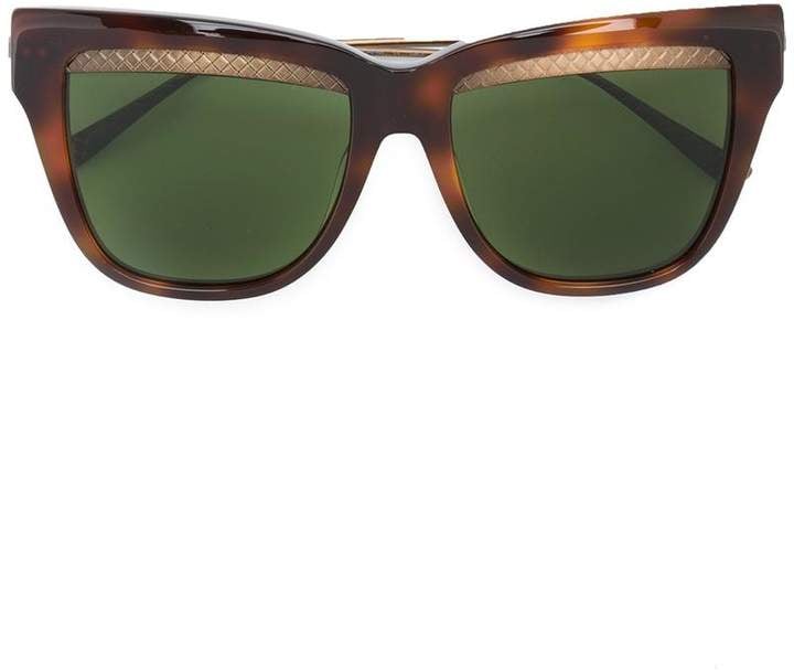 Bottega Veneta Square Cat Eye Sunglasses