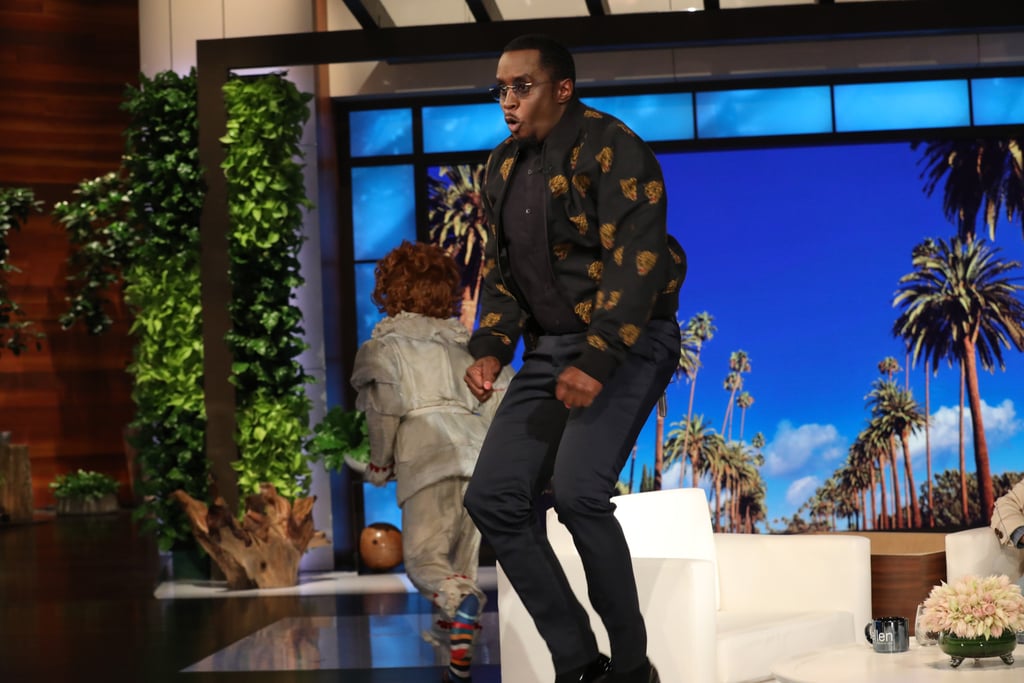 Sean Diddy Combs Scared by a Clown on Ellen 2018