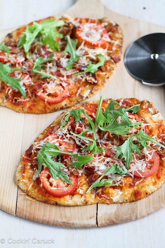 BLT Naan Pizza