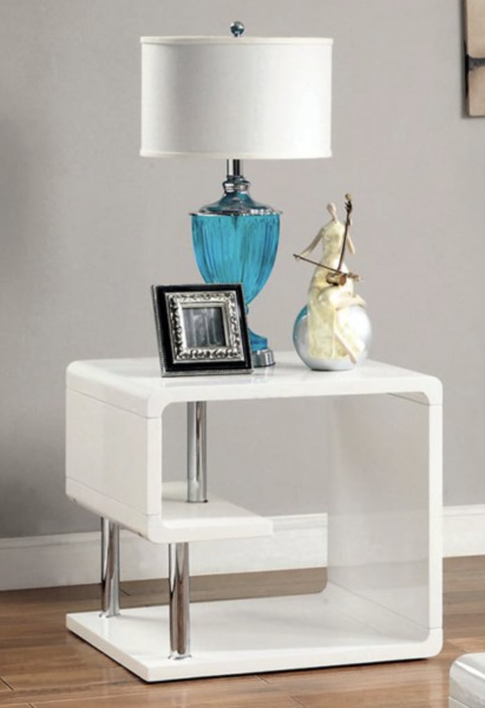 A Sleek End Table: Rocca Modern Tier End Table