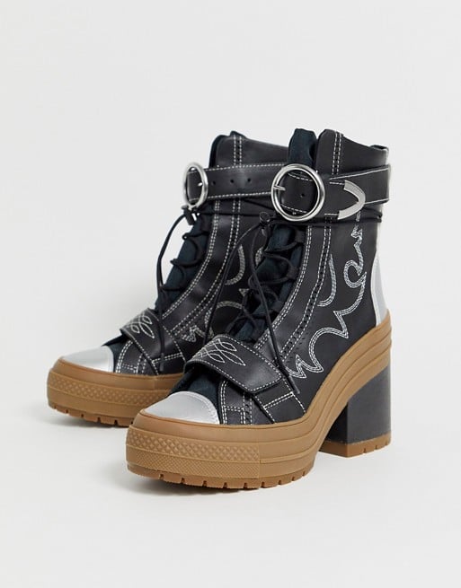 Alternative: Converse Western Lace Up Platform Boots