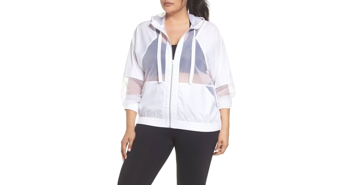 Zella Sheer Mix Jacket Cute Running Jackets POPSUGAR Fitness Photo 4