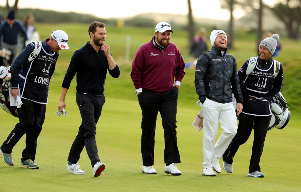 Jamie Dornan Golfing in Scotland October 2016